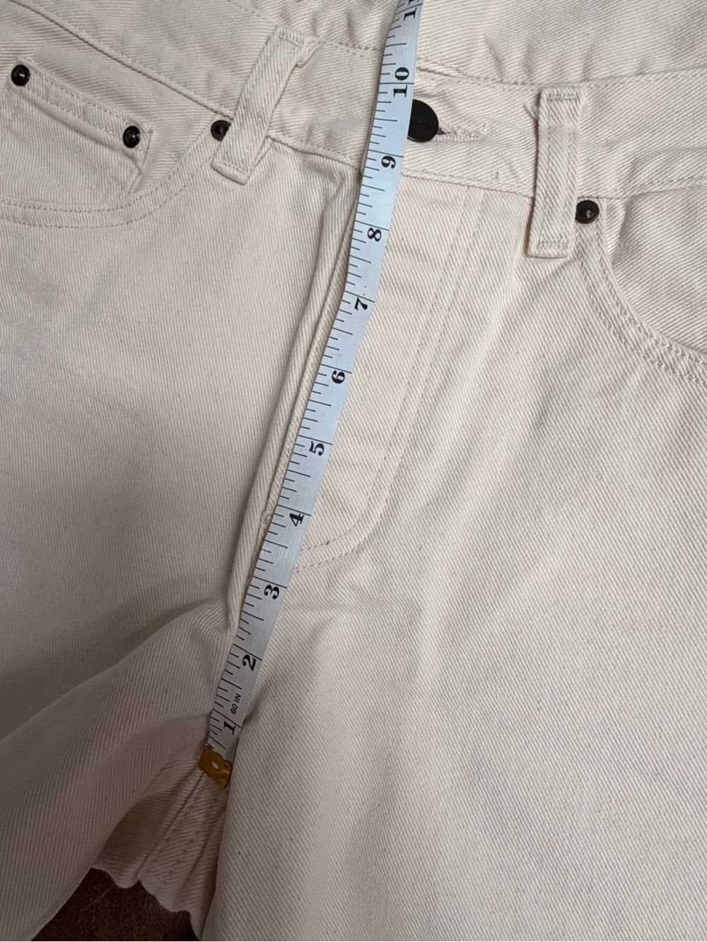 Carhartt WIP Newel Shorts Men’s 29 NWOT Natural Cream 7” Inseam Organic Cotton